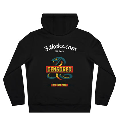 Black Mamba Hoodie – Schwarzer Pullover mit lila Snake Design & Backprint